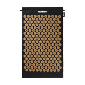 Rebel Active akupresūros kilimėlis su pagalve, 72 x 42 cm, aukso spalvos spygliai