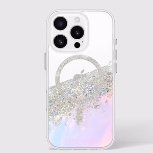 Case-Mate Karat Soap Bubble MagSafe dėklas, skirtas iPhone 16 Pro, vaivorykštinis