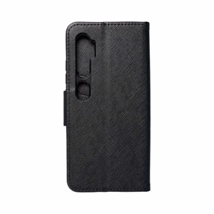 FANCY knyginis dėklas telefonui XIAOMI Redmi Note 10 / 10S juodas