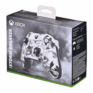 Microsoft Xbox belaidis valdiklis – Storm Breaker specialusis leidimas juodas, baltas Bluetooth žaidimų pultelis analoginis / skaitmeninis Android, PC, Xbox One, Xbox Series S, Xbox Series X, iOS