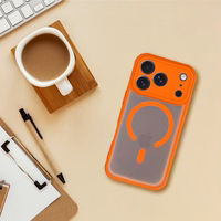 FULL MATTE MAG COVER dėklas telefonui suderinamas su Magnetiniu įkrovimu IPHONE 11 hermes oranžinė