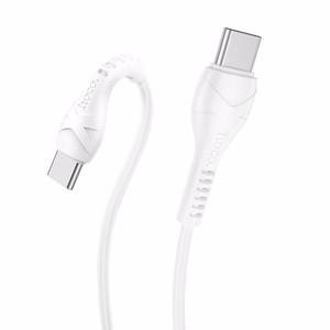 Kabelis USB C į USB C Hoco PD 60W 1 m X37 baltas