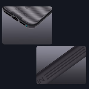 "Nillkin CamShield Pro MagSafe" suderinamas dėklas, skirtas "iPhone 17 Pro Max" - skaidrus, juodas