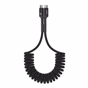 Baseus Fish-Eye USB C į USB C greitojo įkrovimo kabelis 1 m 100 W Juoda