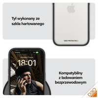 PanzerGlass ClearCase Dėklas telefonui iPhone 15 Pro – karinės klasės sertifikuotas, skaidrus ir juodas