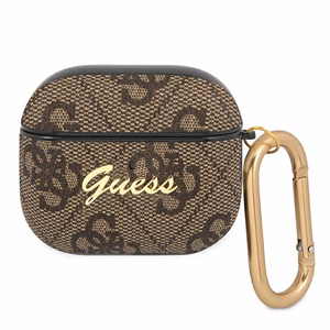 Guess GUA34GSMP AirPods 3 dėklas rožinis/rožinis 4G Script Metal Collection