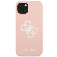 Guess Silikoninis 4G Logo Dėklas for iPhone 13 / 14 / 15 - rožinis
