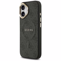 GUESS dėklas IPHONE 17 suderinamas su MagSafe GUHMP17SP4MSEGCK (PU 4G su klasikiniu) juodas