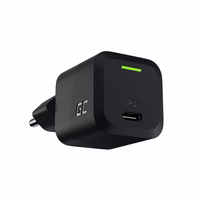 USB įkroviklis Green Cell PowerGaN 33W PD 3.0 QC 3.0 1x USB-C juodas