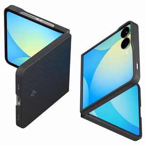 Spigen AirSkin Aramid Dėklas telefonui Samsung Galaxy Z Flip 7 - juodas