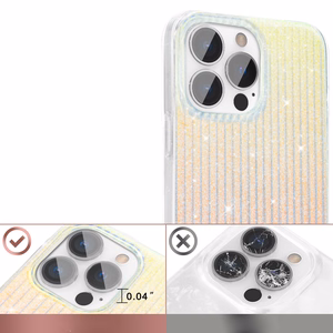 Kingxbar Travel Series prabangus elegantiškas dėklas telefonui iPhone 13 Pro mėlynas-oranžinis (Debesys)