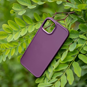 Satino dėklas telefonui Samsung Galaxy S24 Plus bordo