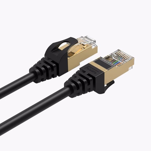 Orico PUG-C7 CAT7 10Gbps RJ45 Ethernet tinklo laidas interneto LAN apvalus 1m - juodas
