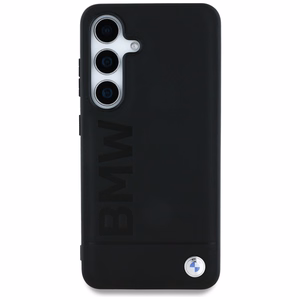 BMW odinis didelio žodžio dėklas telefonui Samsung Galaxy S25 - juodas