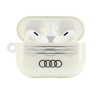 Audi IML geometrinis raštas dėklas AirPods Pro 2 - baltas