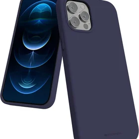 Dėklas Mercury Silicone Case Apple iPhone 16e tamsiai mėlynas