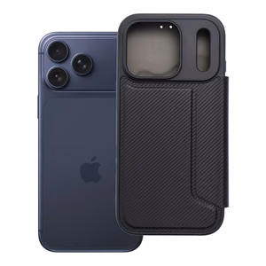 Dėklas telefonui Razor Book skirtas iPhone 17 Pro - juodas