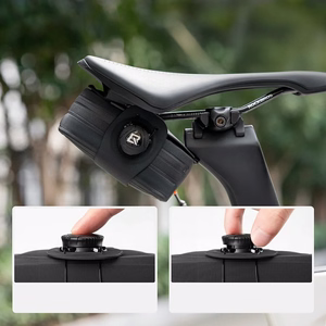 Rockbros AS-150 Waterproof Multifunctional Saddle Bag with Bottle Holder - Black
