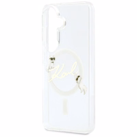 Karl Lagerfeld IML KC Script MagSafe Dėklas for Samsung Galaxy S26 Plus - skaidrus
