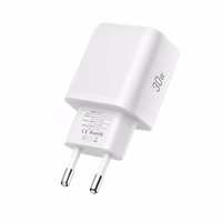 Tech-Protect NCA30 PD 30W QC3.0 USB-A / USB-C sieninis įkroviklis + USB-C / Lightning kabelis 100cm - baltas