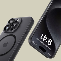 Tech-Protect MagSlim Magnetinis dėklas telefonui iPhone 16 Pro Max - pusiau skaidrus