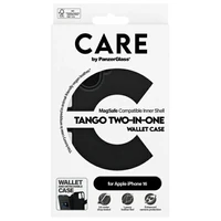 CARE by PanzerGlass Tango 2in1 piniginė Magnetinis dėklas telefonui iPhone 16 - juodas