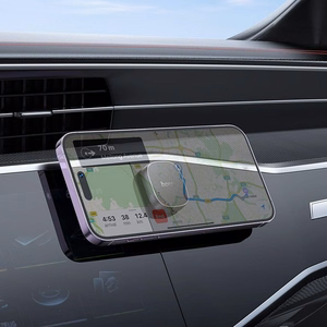 Automobilinis universalus telefono laikiklis Hoco H52 tvirtinamas ant prietaisų skydelio, magnetinis juodas