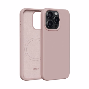 Etteri Silicone Mag case for iPhone 15 Pro Max 6,7" light pink