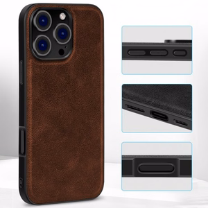 Telefono dėklas X-Level Earl III Collection skirtas Apple iPhone 16 Pro rudas