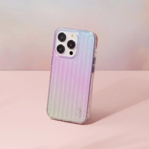 Uniq Coehl Linear dėklas telefonui iPhone 14 Pro - mėlynas ir rožinis