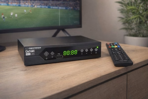 Esperanza EV107R – ресивер цифрового эфирного телевидения DVB-T2 H.265/HEVC, чёрный