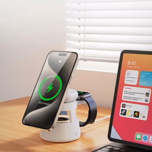 DUZZONA W23 5-in-1 magnetinė belaidžio įkrovimo stotis su Bluetooth garsiakalbiu