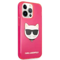 KARL LAGERFELD KLHCP13LCHTRP IPHONE 13 PRO / 13 6.1 "rožinis / rožinis dėklas GLITTER CHOUPETTE FLUO