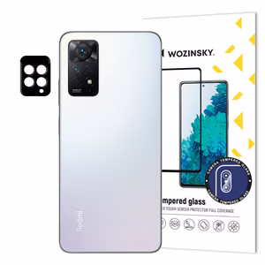 Wozinsky pilnas kameros stiklas 9H grūdintas kameros stiklas Xiaomi Redmi Note 11 Pro telefonui