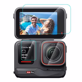 3 viename grūdinto stiklo plėvelė PULUZ skirta Insta360 Ace Pro (PU951T)