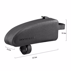 Rockbros AS-019-1 neperšlampamas dviračio rėmo krepšys, 1.6 l - juodas