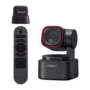 OBSBOT Tiny 3 Lite internetinė kamera su nuotolinio valdymo pultu ir mikrofonu
