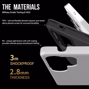 Dėklas Perfectionists Triangle Case Samsung S908 S22 Ultra 5G sidabrinis