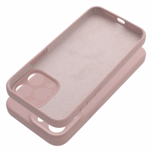 Silikoninis 2mm dėklas telefonui IPHONE 15 Pro Max smėlio rožinis