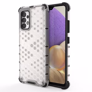 Dėklas telefonui su medaus koriu dizainu, apsauginis dėklas su gelio rėmeliu, skirtas Samsung Galaxy A13 5G, skaidrus