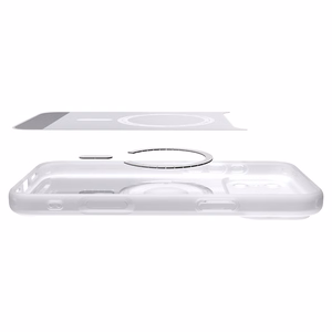 Spigen Ultra Hybrid MagSafe dėklas iPhone 18 Pro / 17 Pro, sidabrinis
