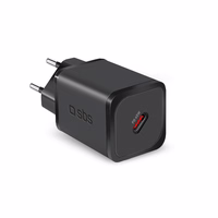 SBS TETRGAN1C45W 45W GaN USB-C sieninis įkroviklis su Power Delivery - juodas