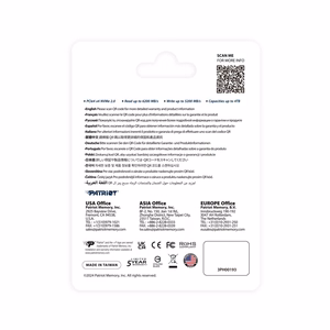 SSD Patriot P400 V4 M.2 PCI-Ex4 NVMe 4TB 6.2GB/s (P400VP4TBM28H)