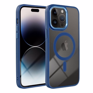 COLOR EDGE MAG COVER dėklas telefonui suderinamas su Magnetiniu IPHONE 16 Pro Max tamsiai mėlyna