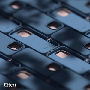 "Etteri" silikoninis dėklas "iPhone 16 Pro Max" 6,9" tamsiai mėlynas