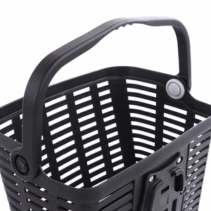 Wozinsky WKR-PK plastic handlebar bicycle basket - black