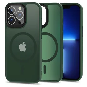 Tech-Protect MagMat MagSafe iPhone 13 Pro dėklas – matinės žalios spalvos