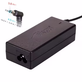 Nešiojamojo kompiuterio pakrovėjas Akyga AK-ND-69 (19.5V / 2.31A 45W 4.5 x 3.0mm + pin) HP 1.2m