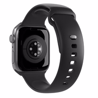 Puro Icon silikoninis dirželis Apple Watch 38/40/41 mm - juodas (2 vnt.)