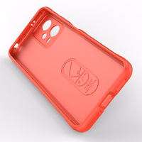 Magic Shield dėklas telefonui Xiaomi Redmi Note 12 5G / Poco X5 5G lankstus šarvuotas dėklas raudona